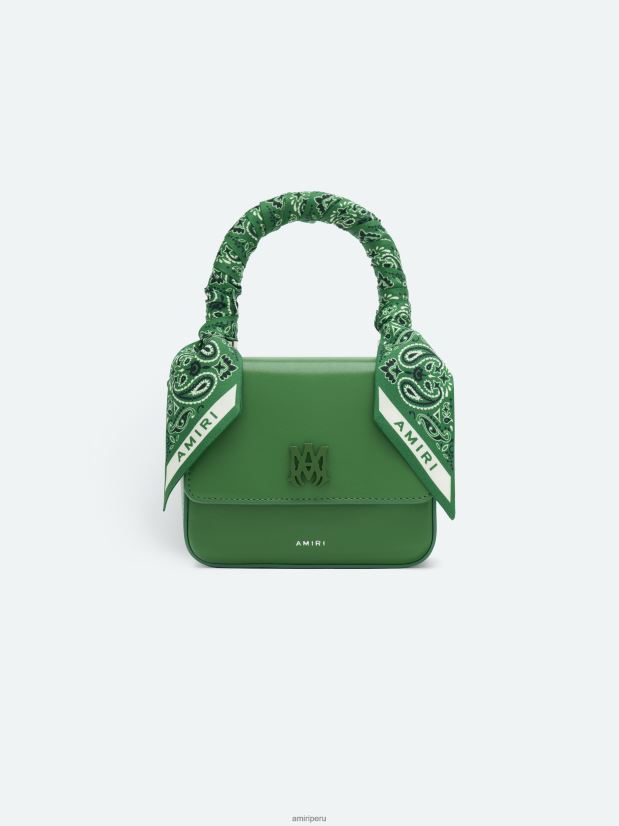 mujer AMIRI pañuelo micro ma bolsa verde F8RJ6X398